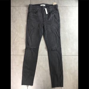 NWT Madewell Size 27 High rise in Black Sea